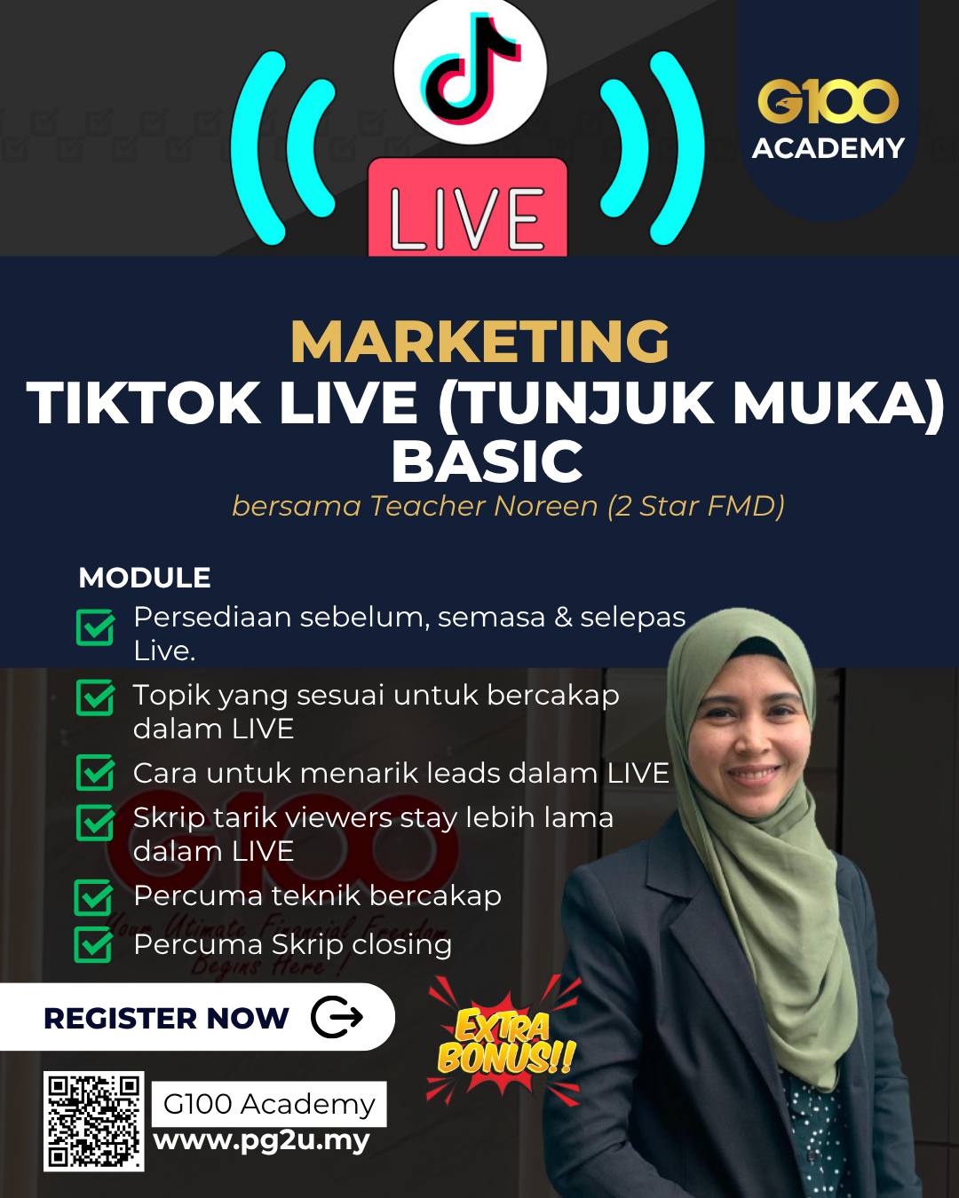 TIKTOK LIVE (TUNJUK MUKA)