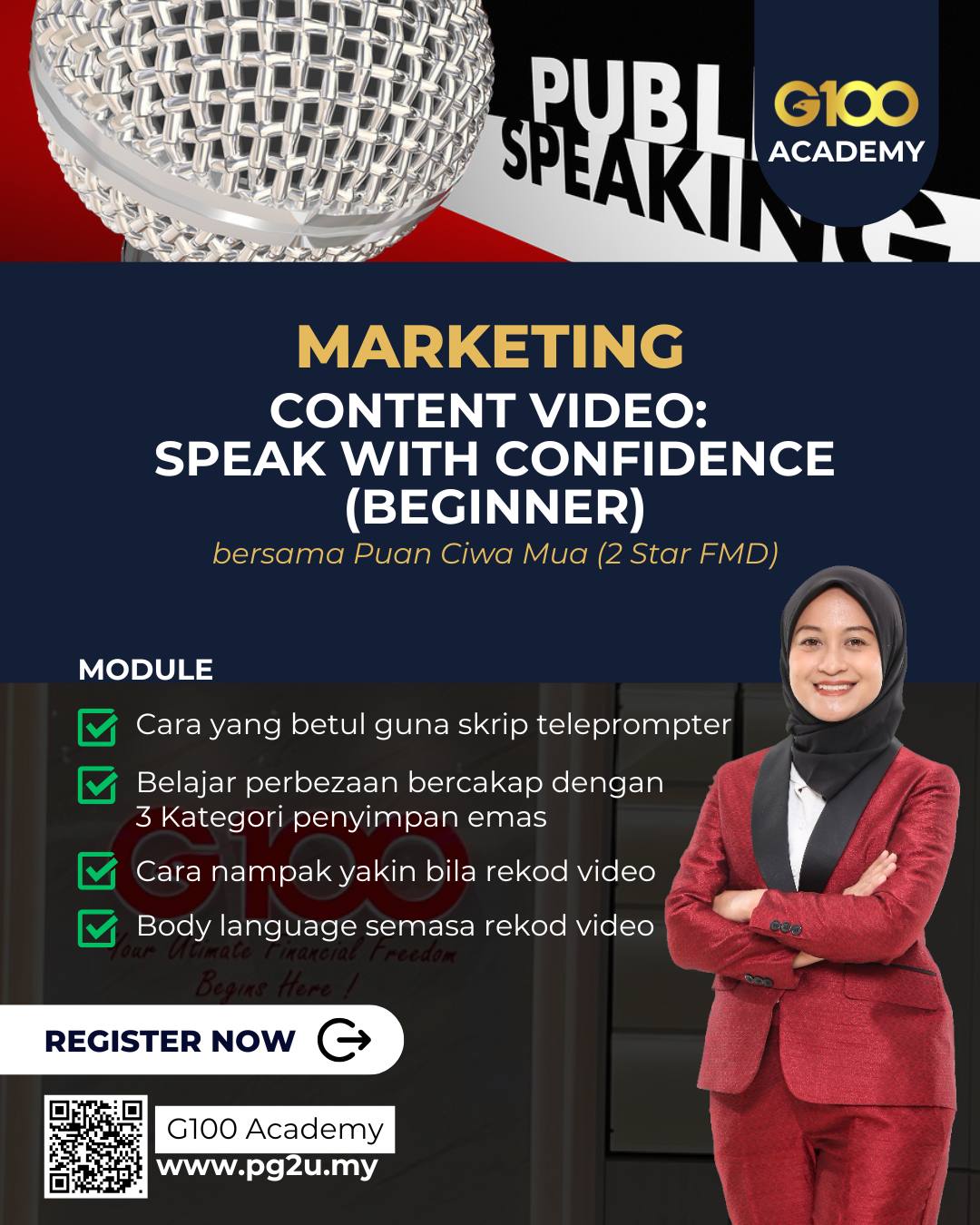 VIDEO CONTENT : SPEAK WITH CONFIDENCE (BEGINNER)
