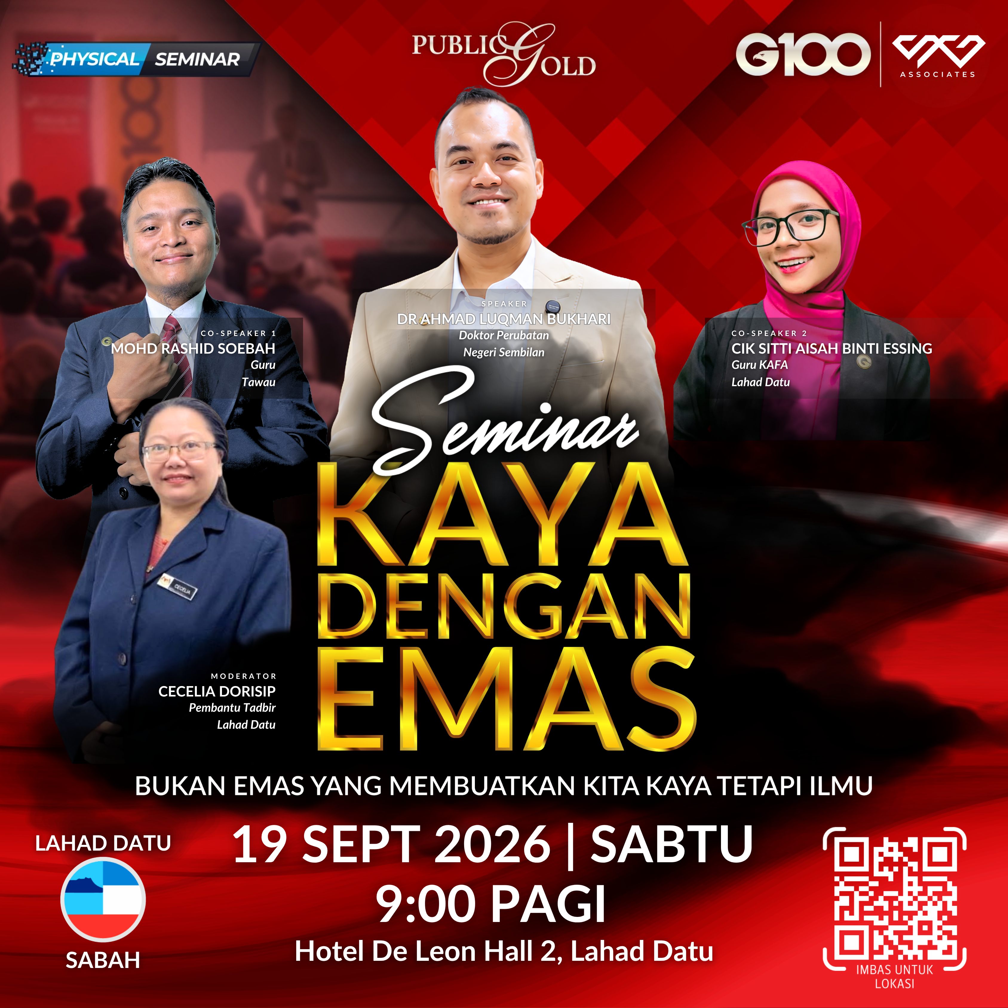 [LAHAD DATU] Seminar Kaya Dengan Emas