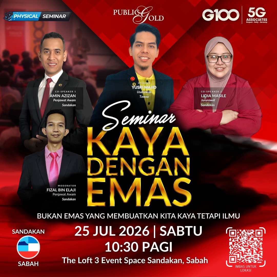 [SABAH] Seminar Kaya Dengan Emas