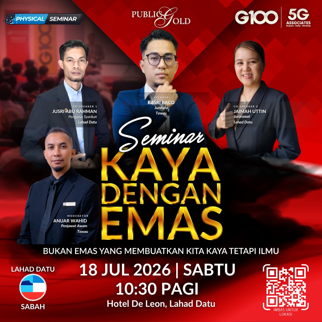 [SABAH] Seminar Kaya Dengan Emas