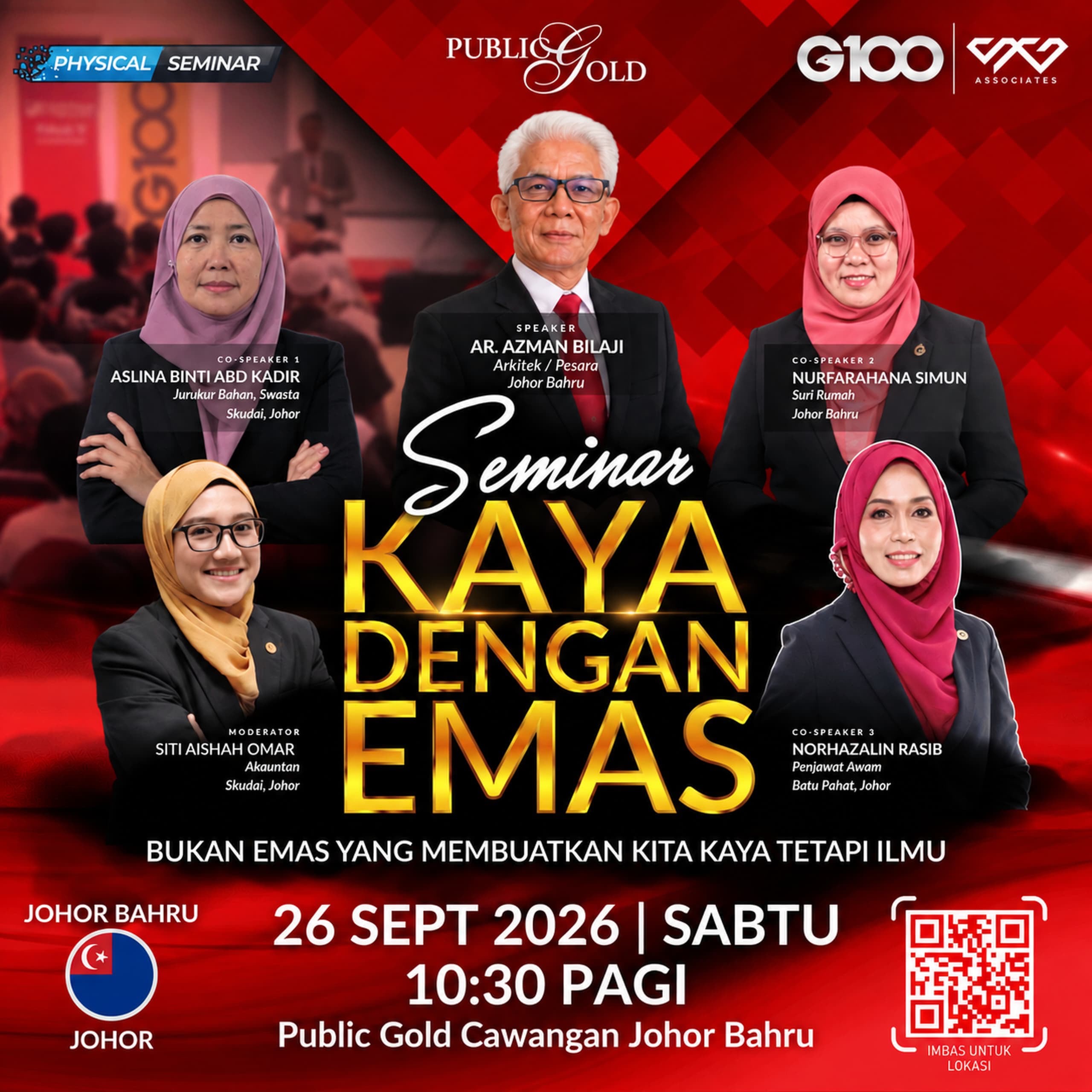 [Johor Bharu] Seminar Kaya Dengan Emas