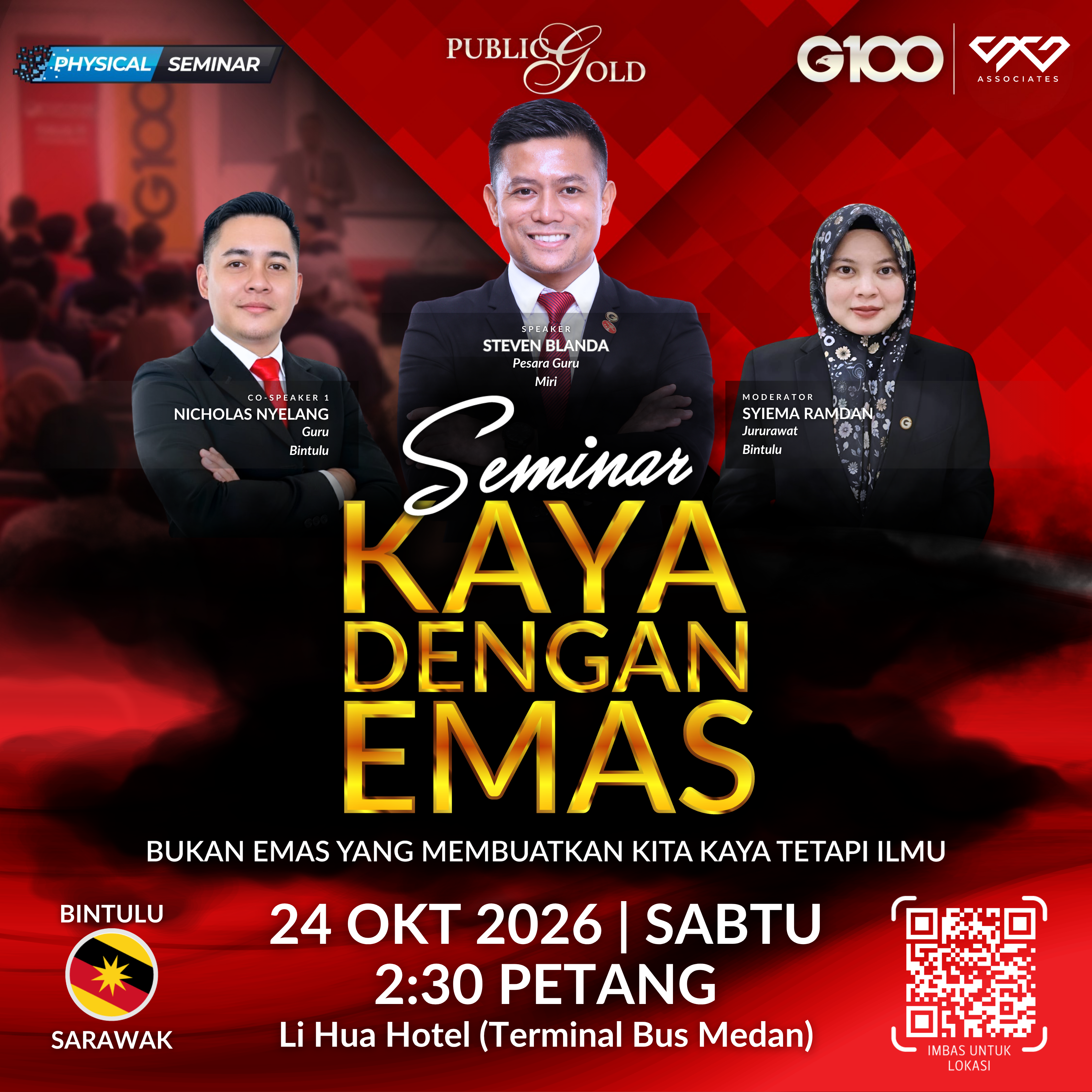 [BINTULU] Seminar Kaya Dengan Emas