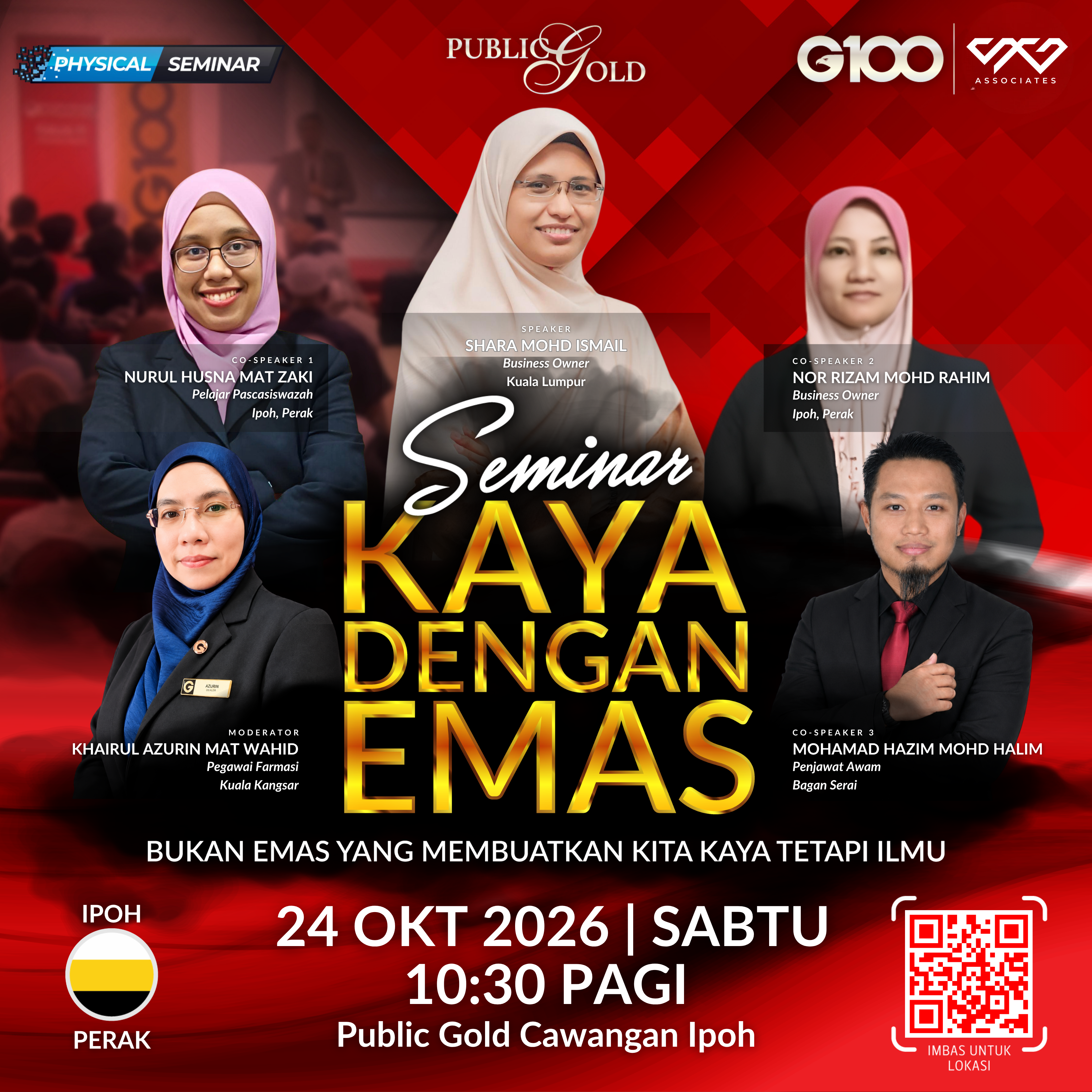 [IPOH] Seminar Kaya Dengan Emas