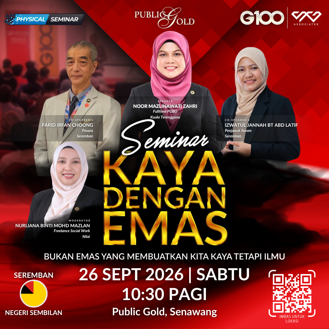 [Senawang] Seminar Kaya Dengan Emas