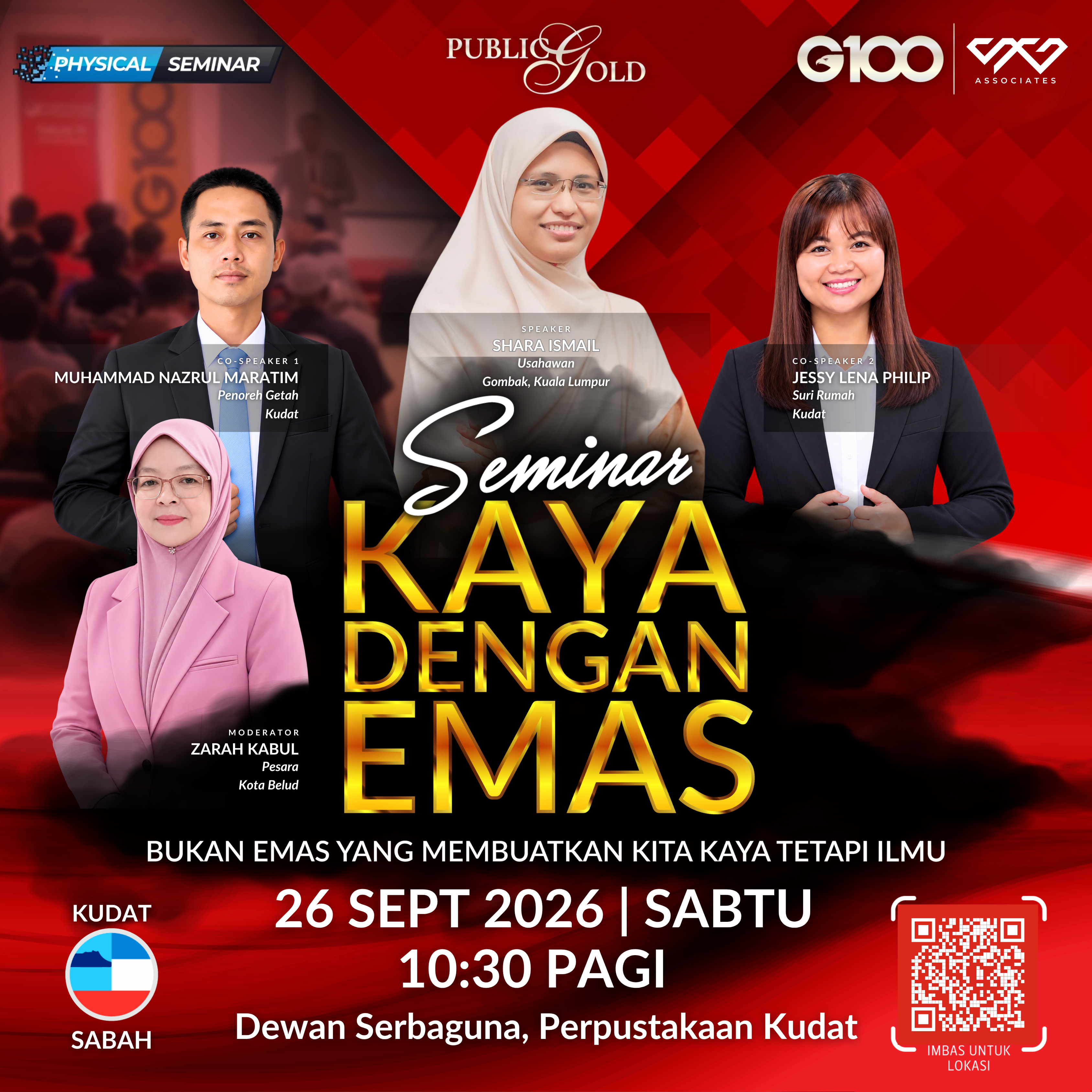[KUDAT] Seminar Kaya Dengan Emas