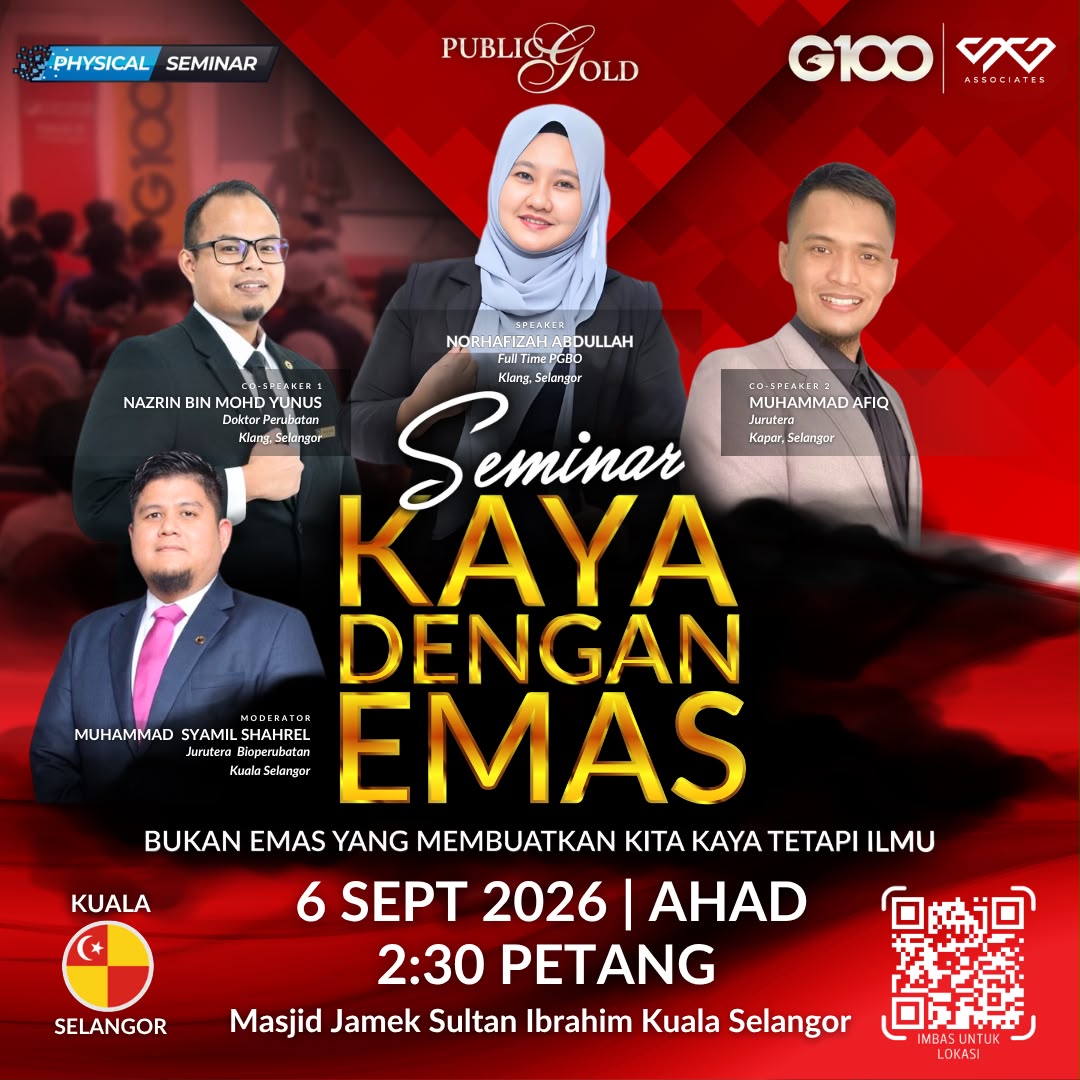 [Kuala Selangor] Seminar Kaya Dengan Emas