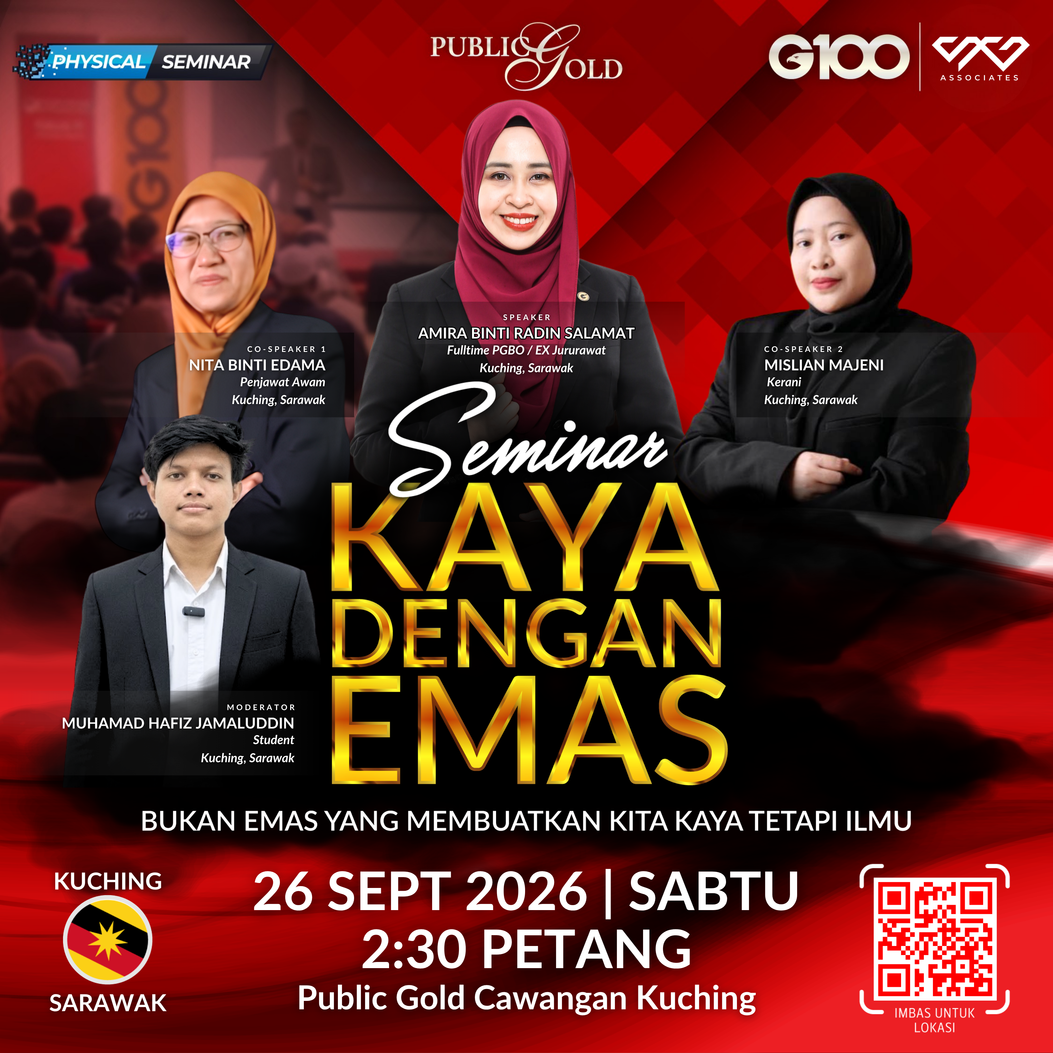 [KUCHING] Seminar Kaya Dengan Emas