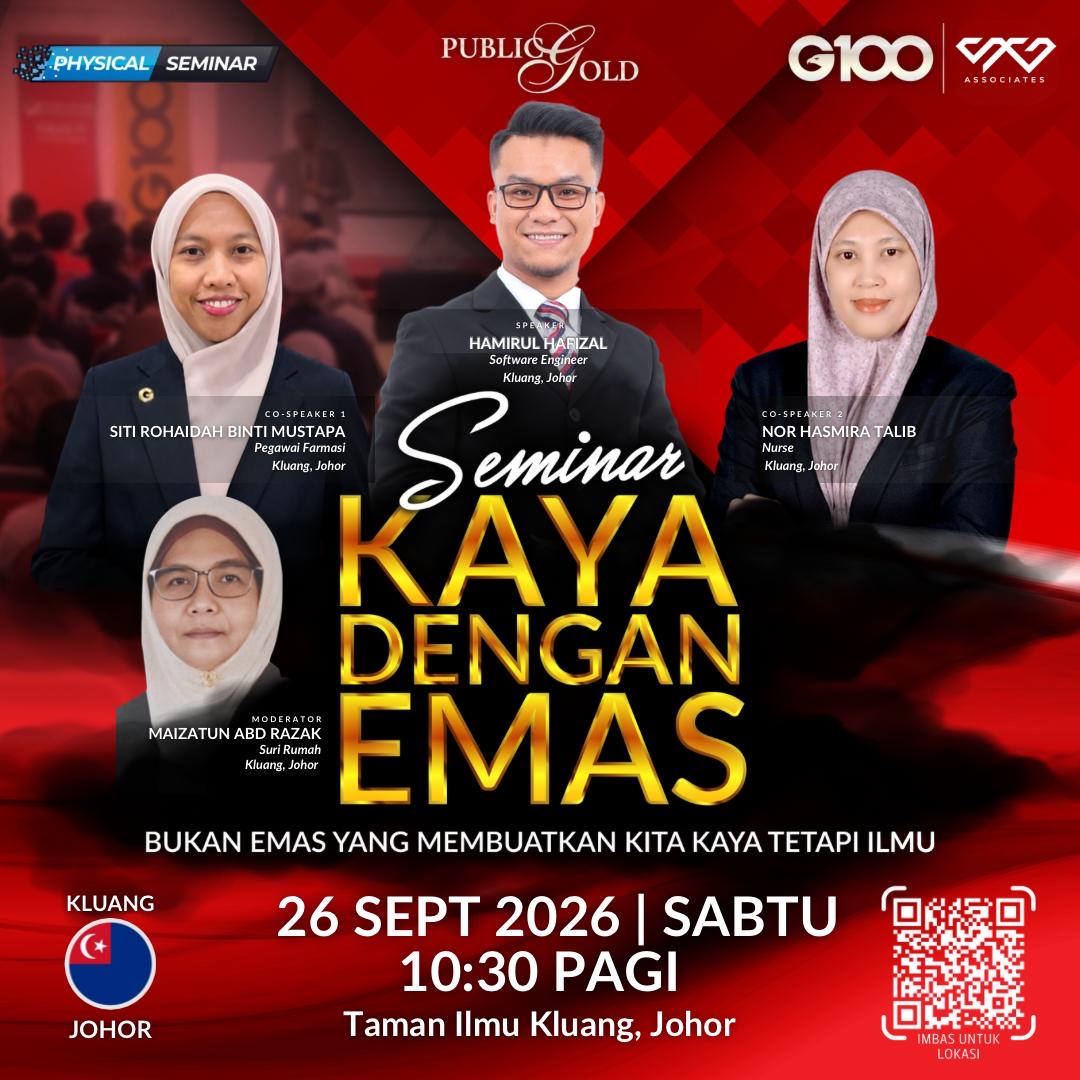 [Kluang] Seminar Kaya Dengan Emas