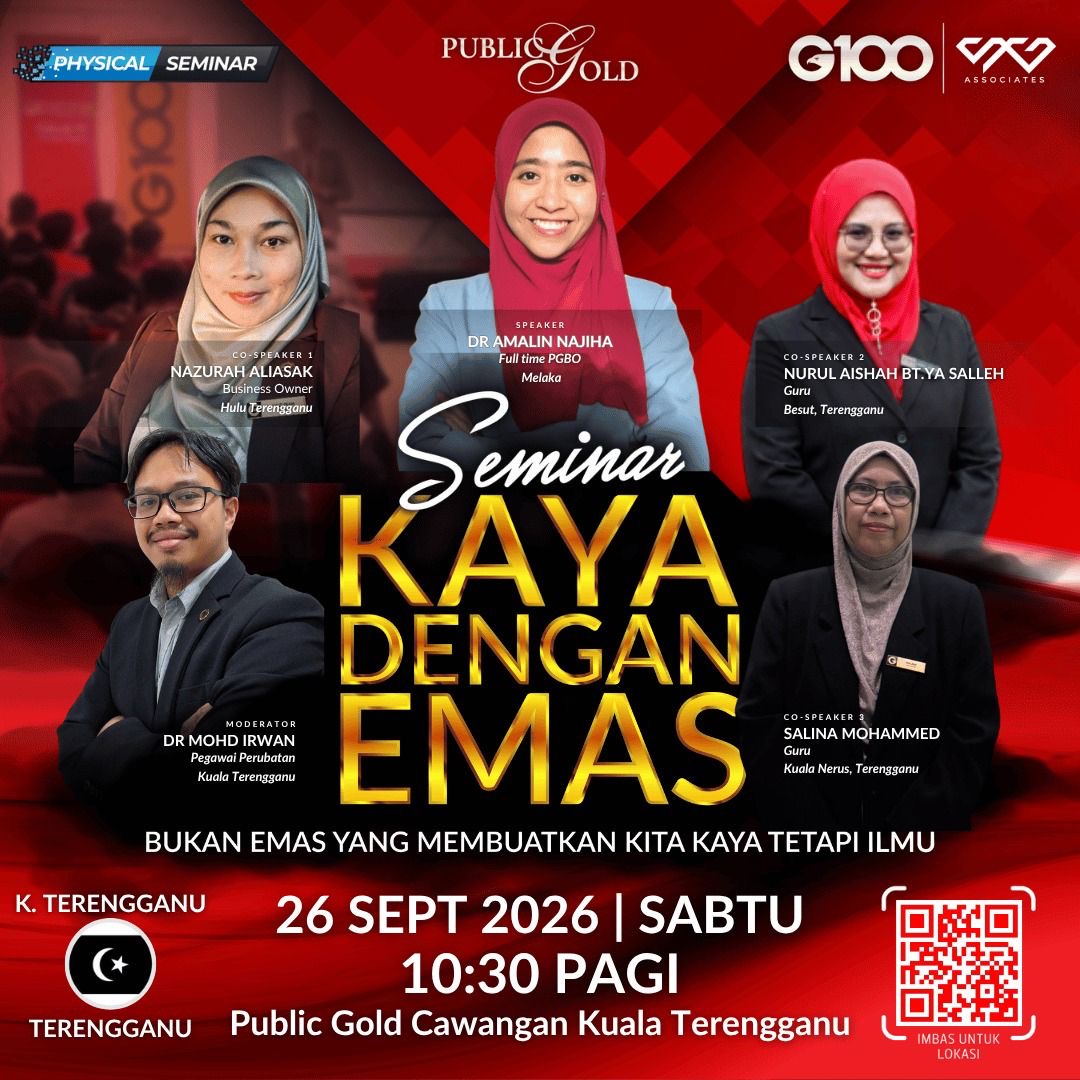 [Kuala Terengganu] Seminar Kaya Dengan Emas