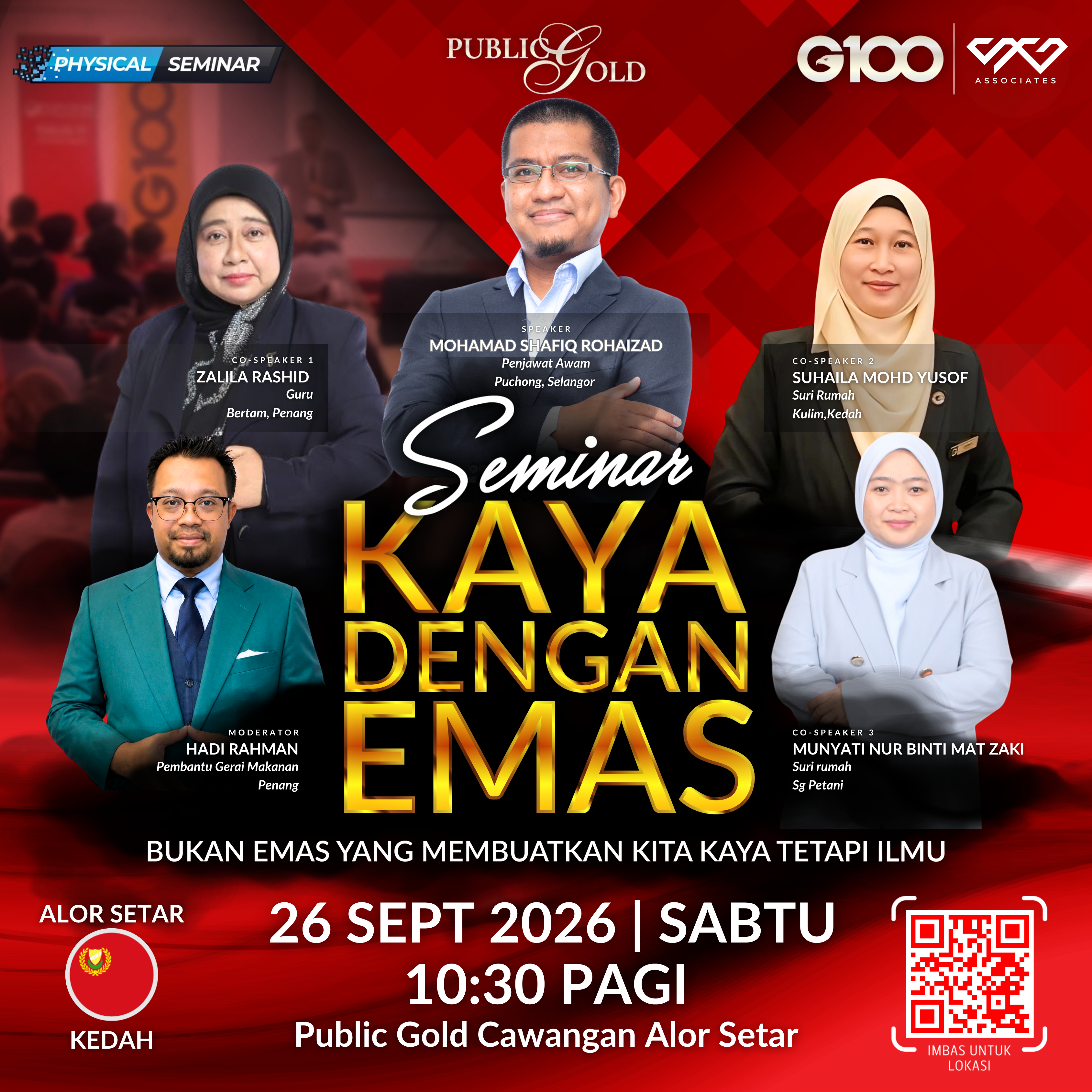 [ALOR SETAR] Seminar Kaya Dengan Emas