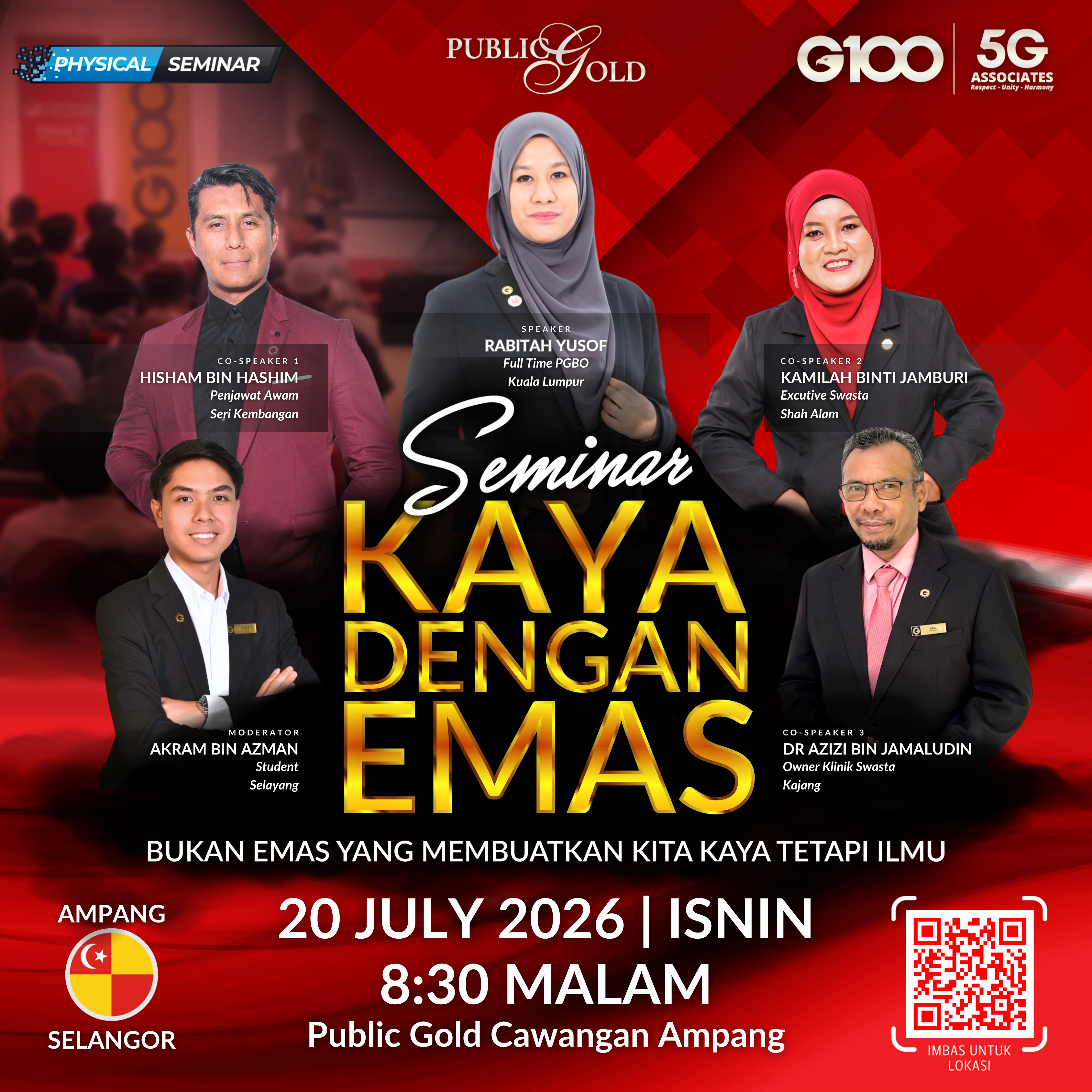 [SELANGOR] Seminar Kaya Dengan Emas