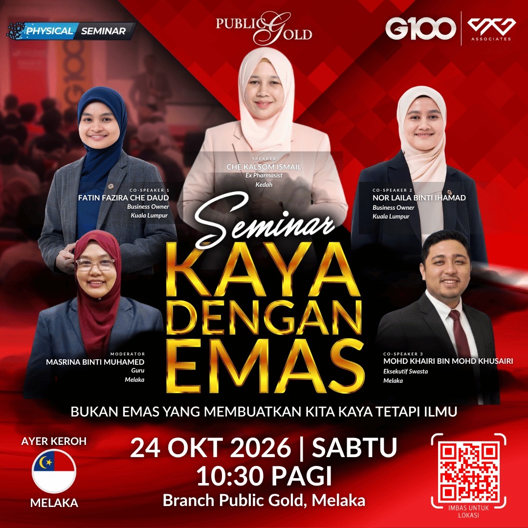 [MELAKA] Seminar Kaya Dengan Emas