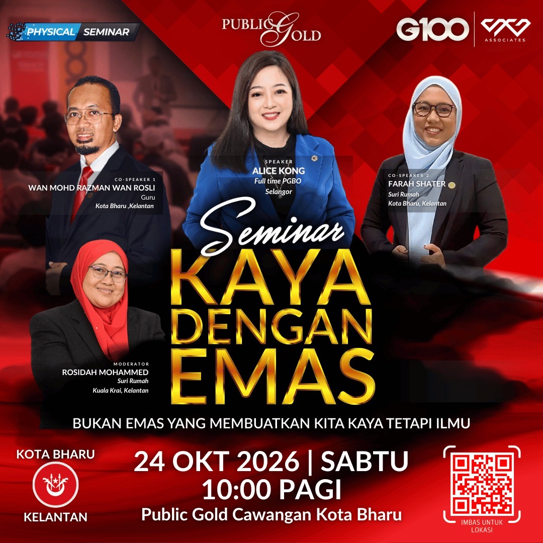 [KOTA BHARU] Seminar Kaya Dengan Emas