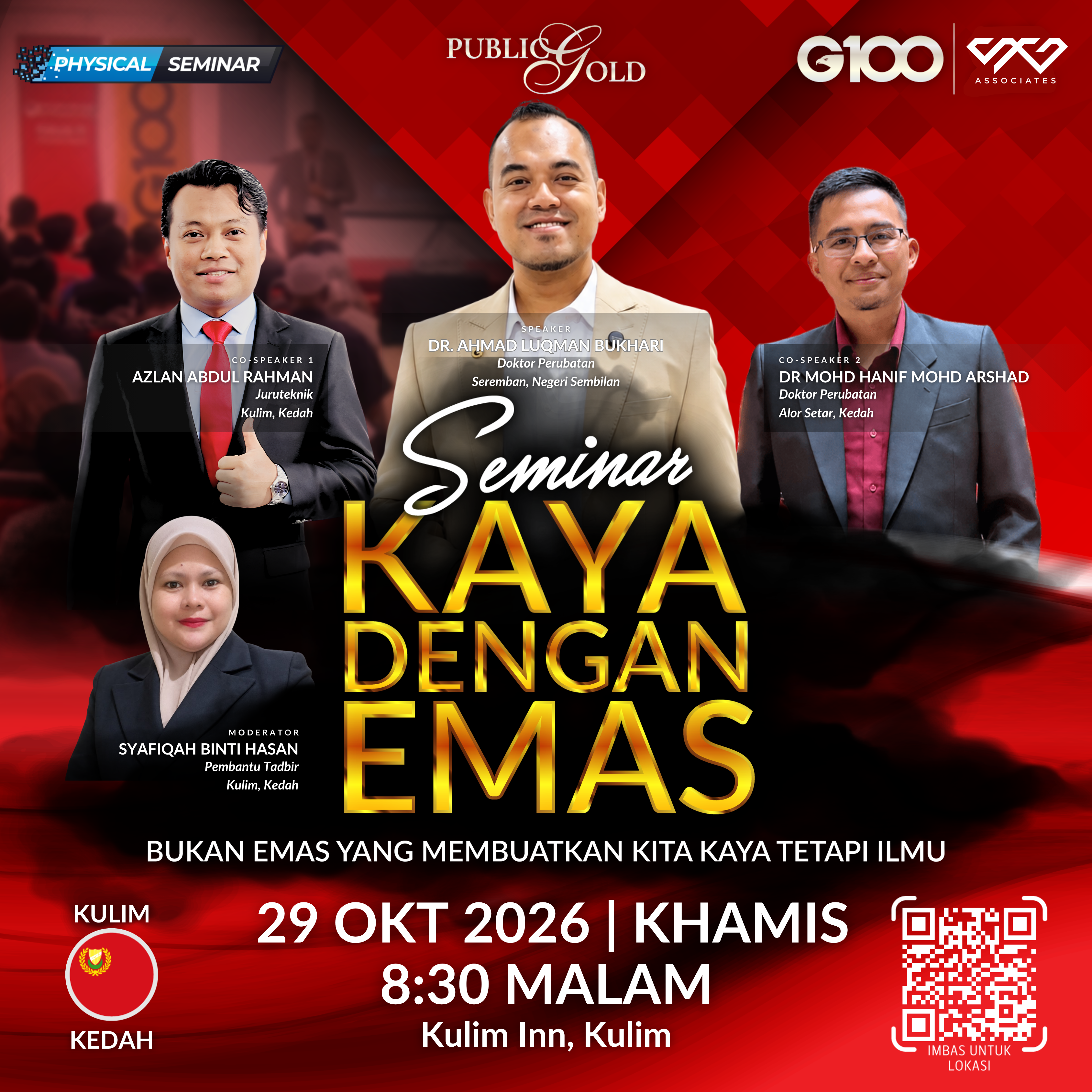 [KULIM] Seminar Kaya Dengan Emas