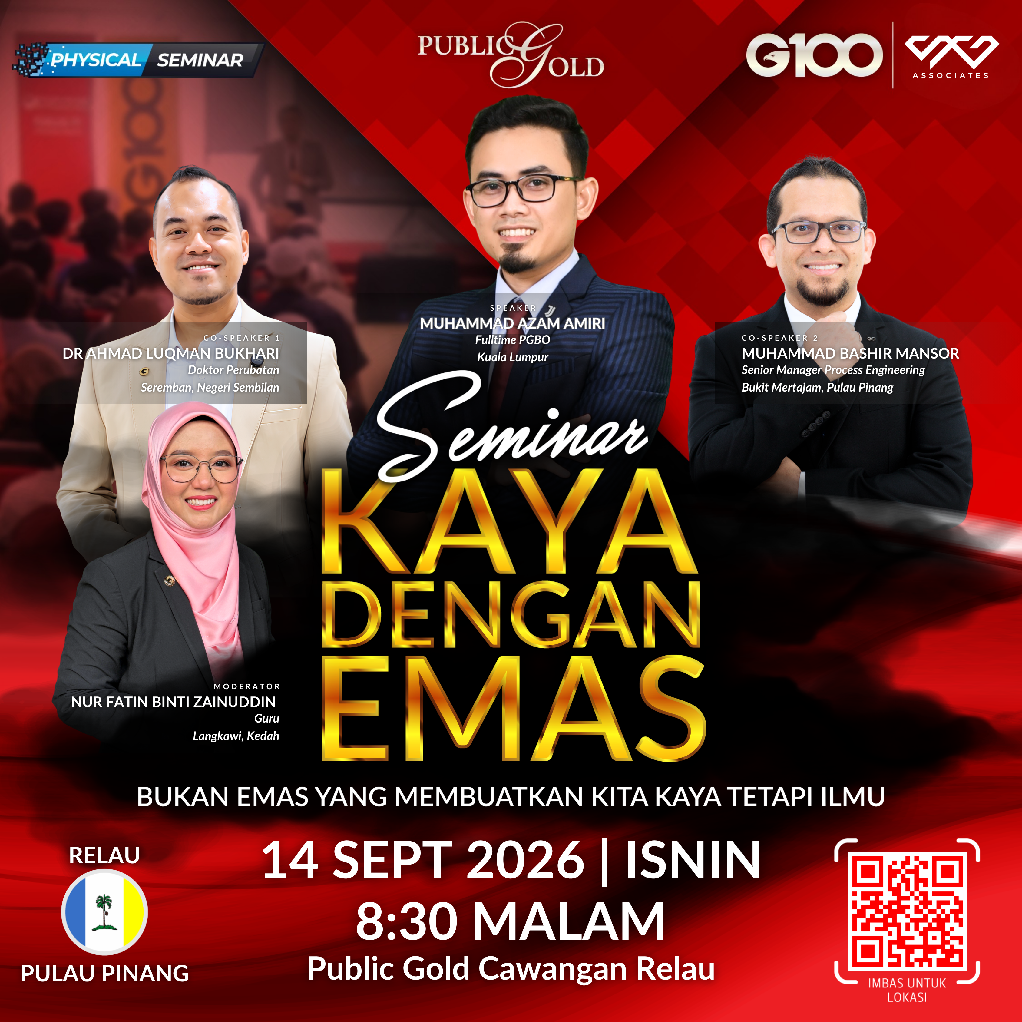 [RELAU] Seminar Kaya Dengan Emas