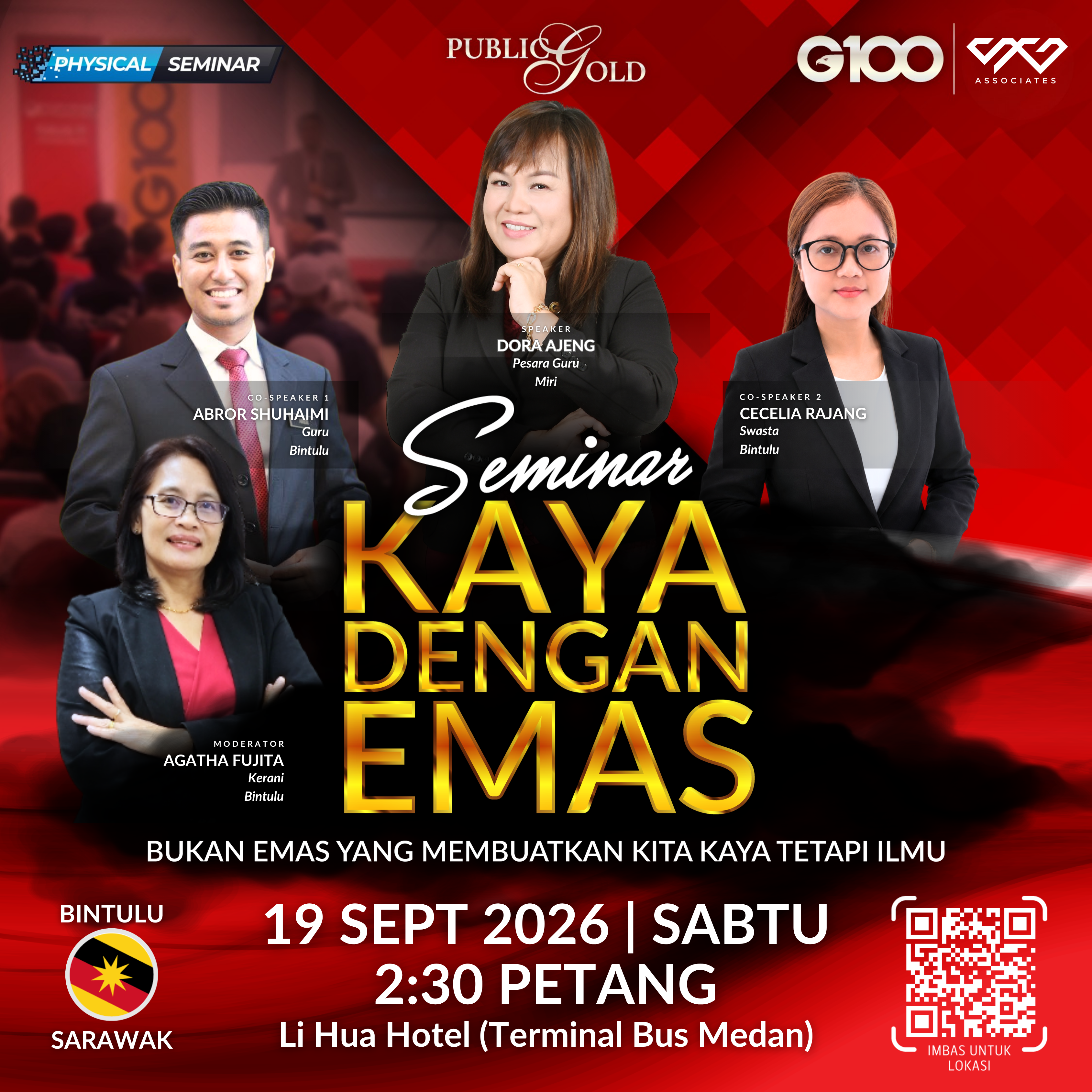 [BINTULU] Seminar Kaya Dengan Emas