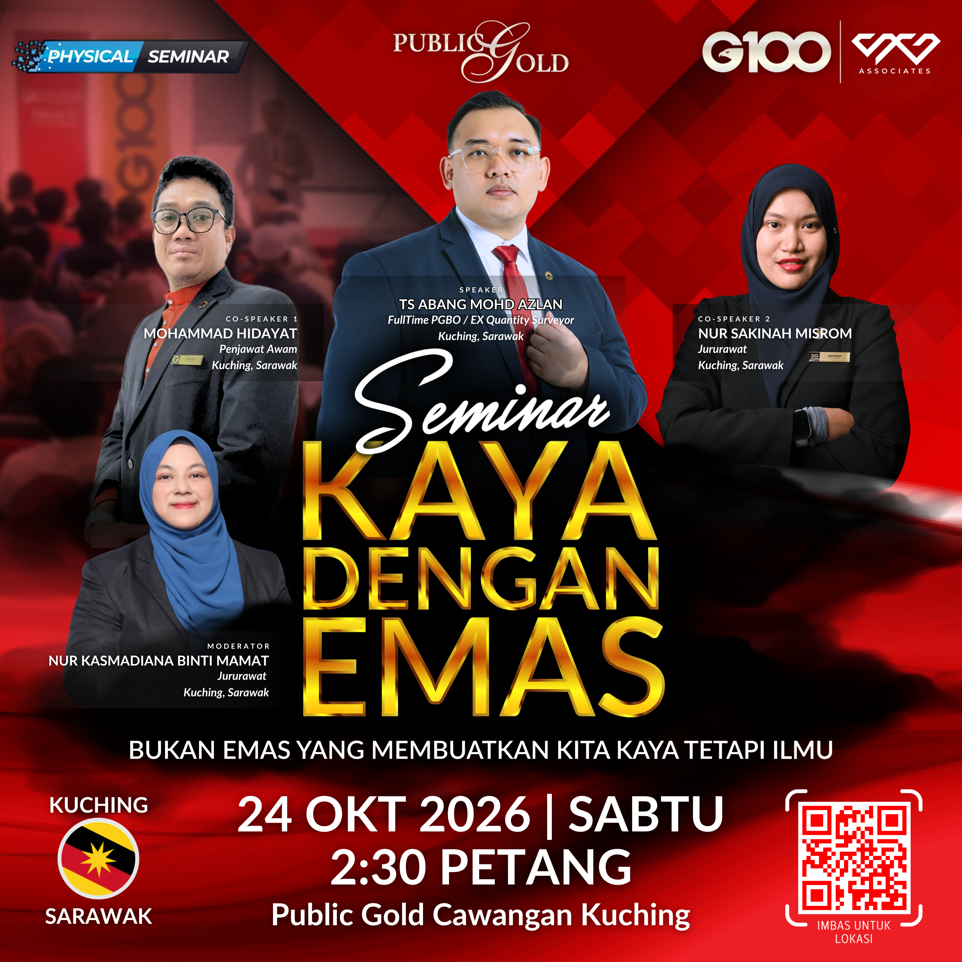 [KUCHING] Seminar Kaya Dengan Emas