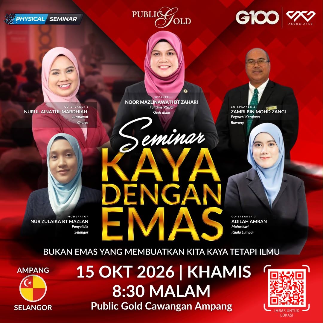 [AMPANG] Seminar Kaya Dengan Emas