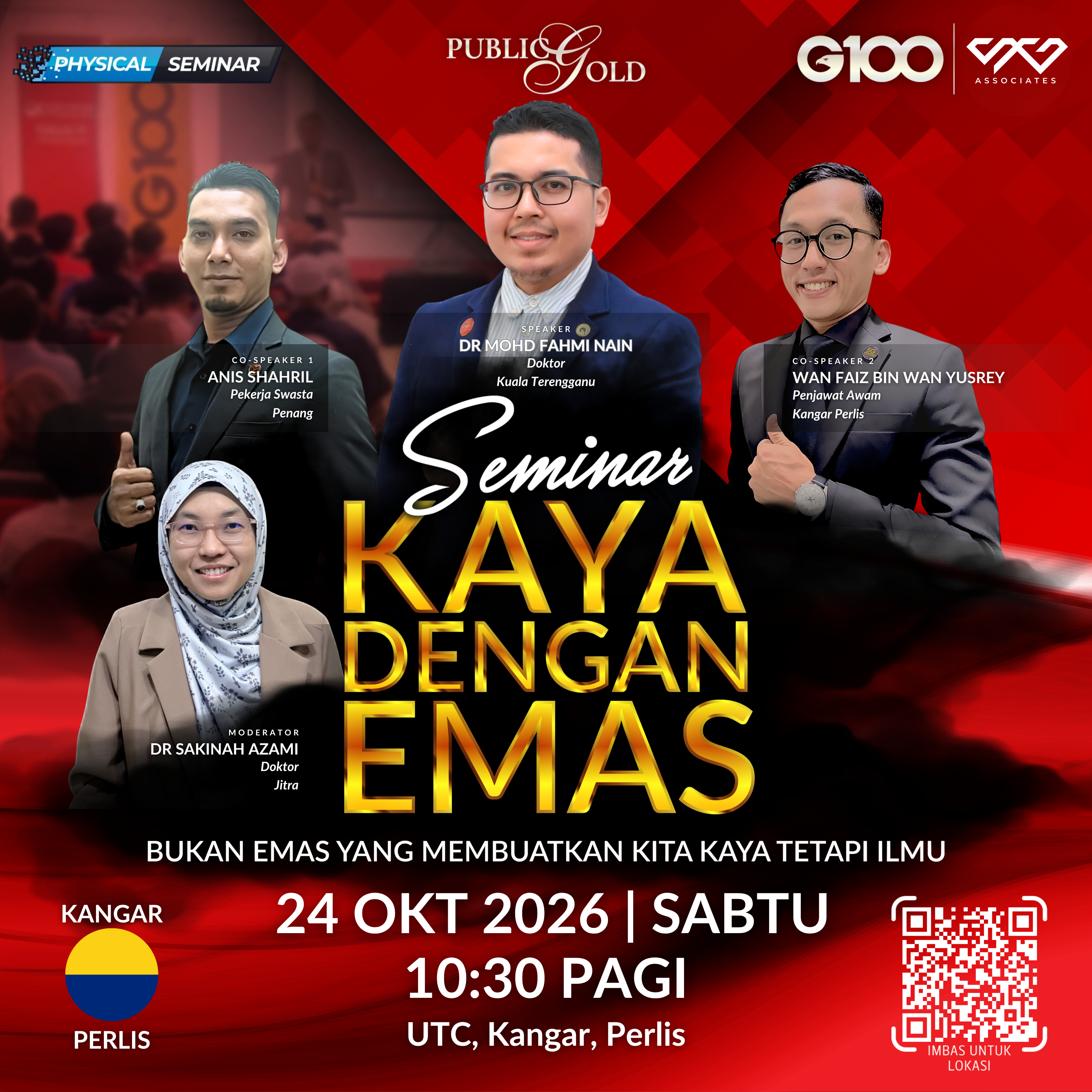 [KANGAR] Seminar Kaya Dengan Emas