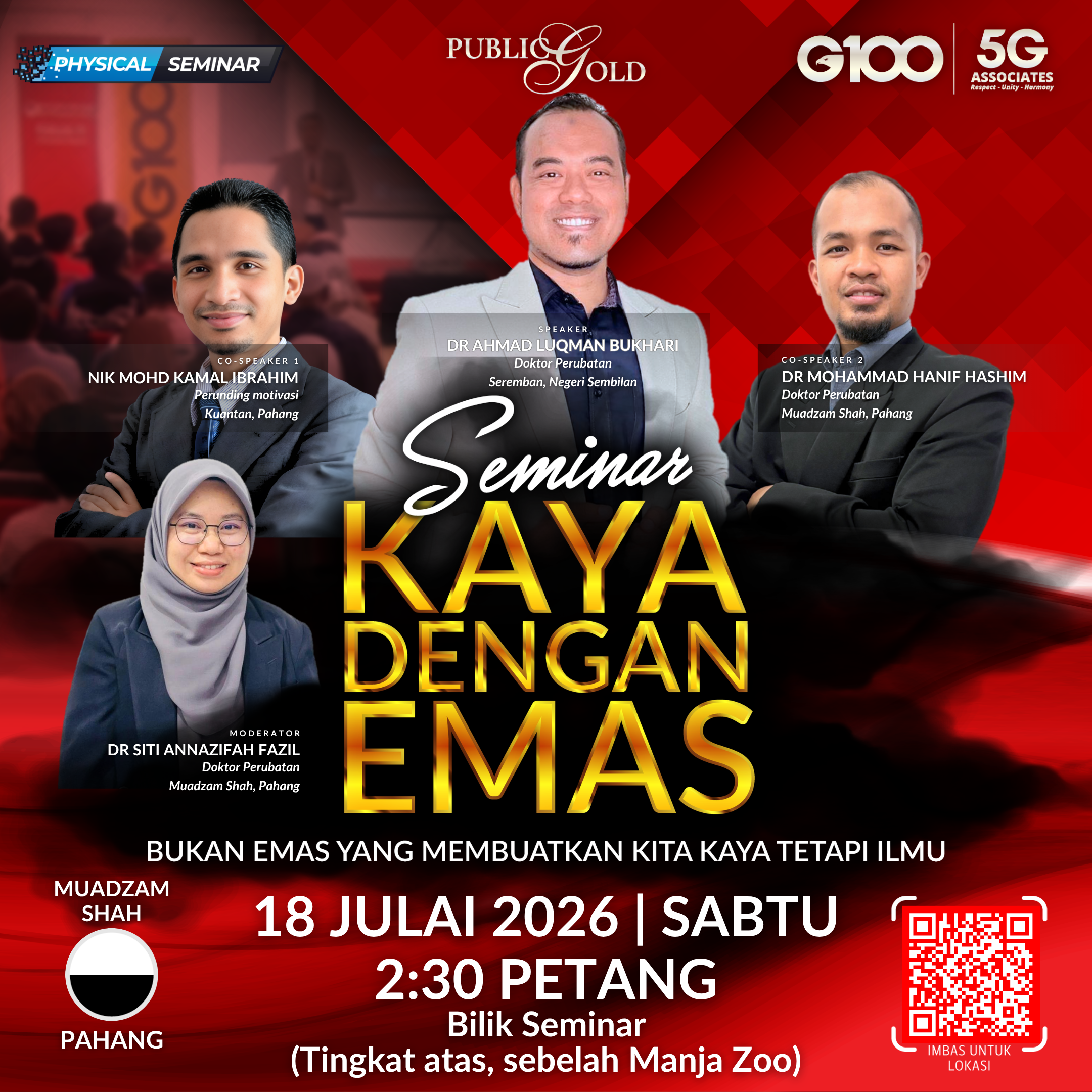 [PAHANG] Seminar Kaya Dengan Emas