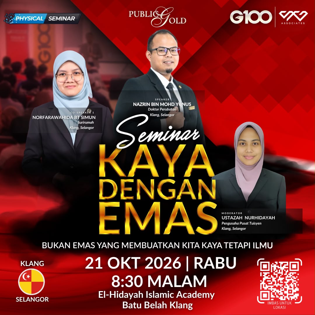 [KLANG] Seminar Kaya Dengan Emas